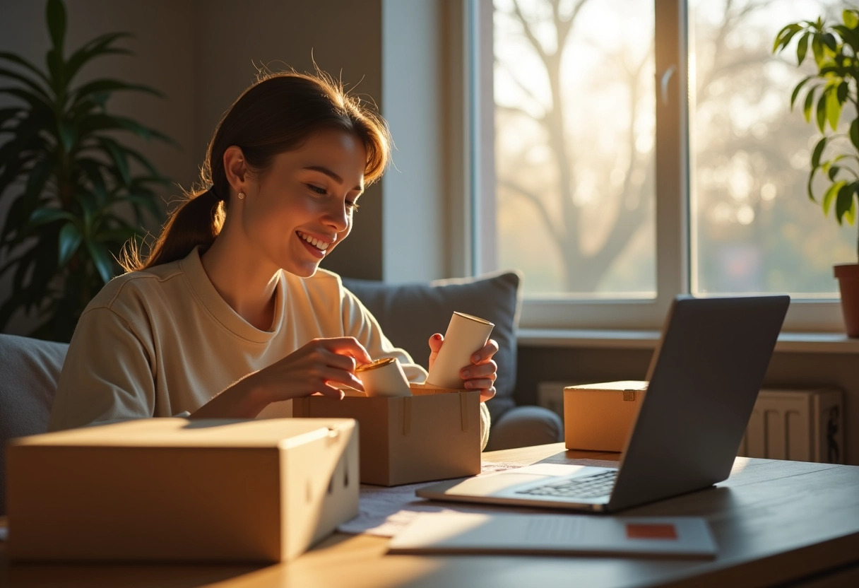 travail à domicile en emballage